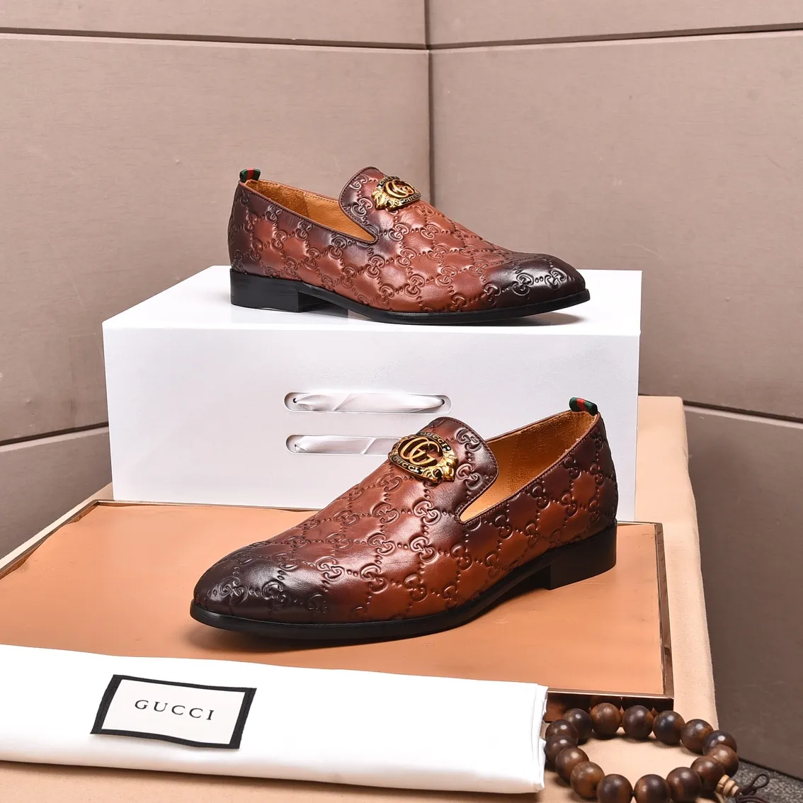 Men's shoes💰540📛📛Original (water-dyed cowhide) Gucci GUCCI official website formal shoes🌀 Italian🇮🇹imported cowhide➕top imported water-dyed cowhide lining💋Finely handmade original bottom, the real thing looks better when photographed in person Standard size 38-44